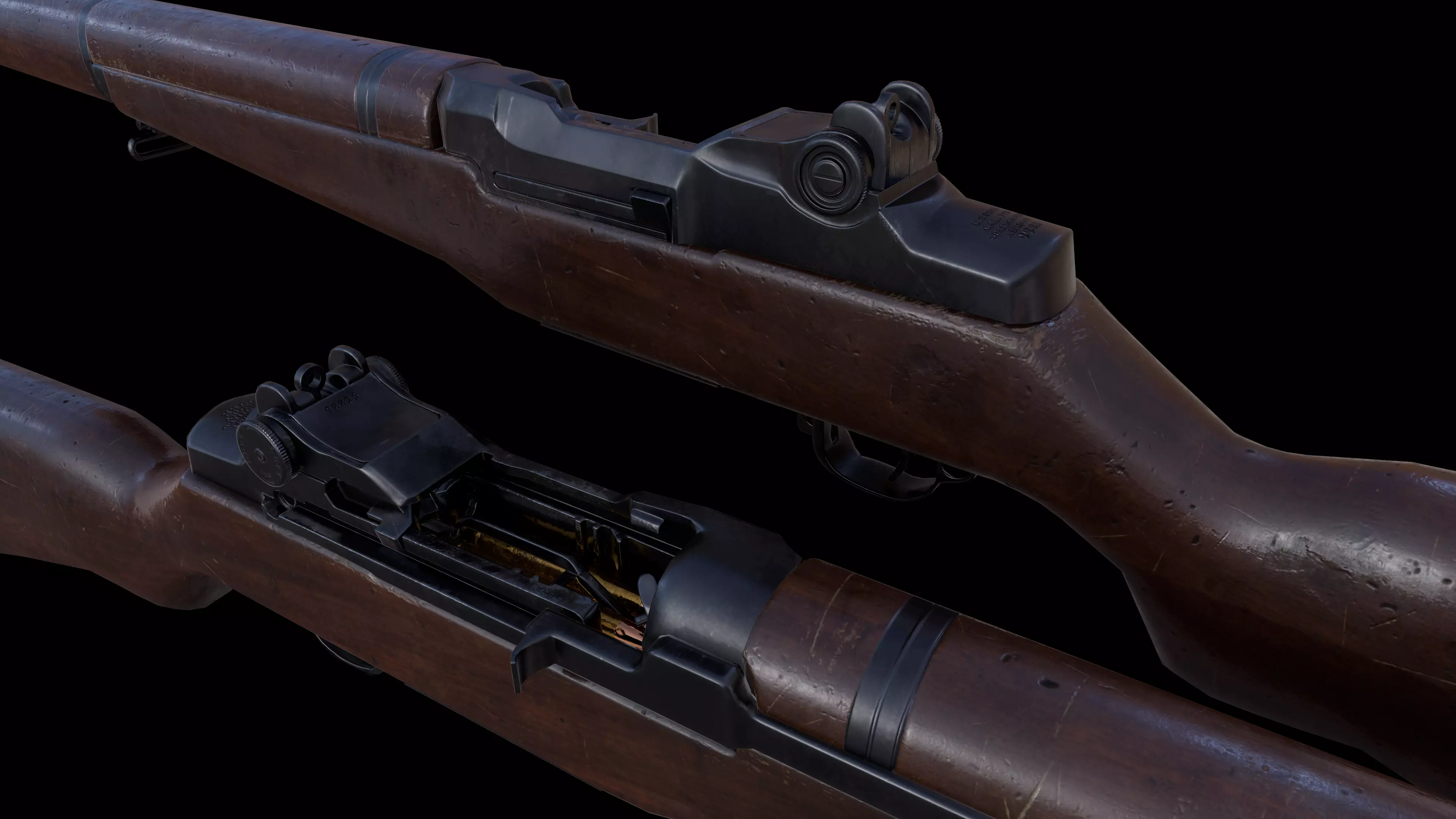 M1 Garand - Game and VR Ready Low-poly 3D model_0