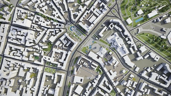 Kiev - Kyiv Low-poly 3D model 4