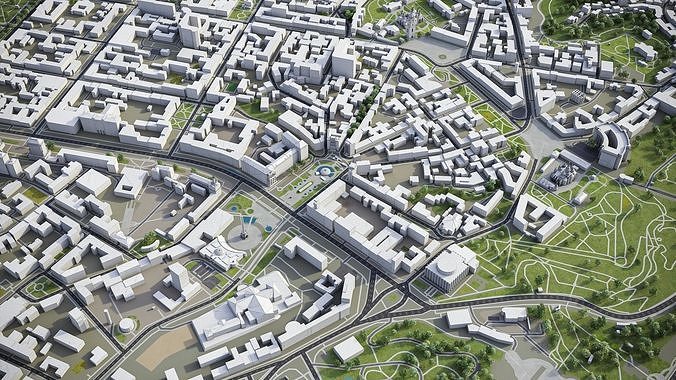 Kiev - Kyiv Low-poly 3D model 7