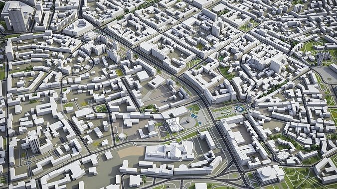 Kiev - Kyiv Low-poly 3D model 3