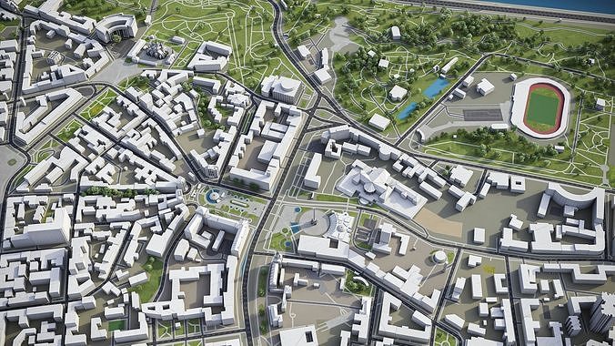 Kiev - Kyiv Low-poly 3D model 5