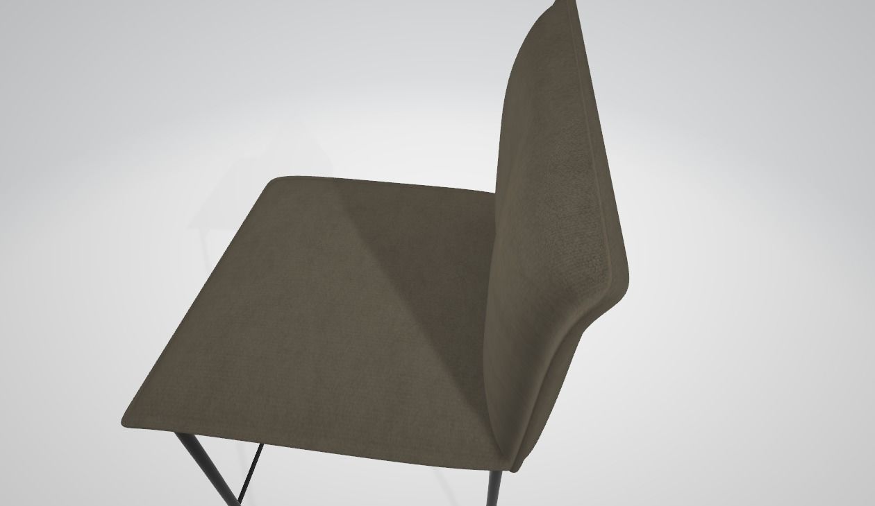 chair bar stool 3D model_1