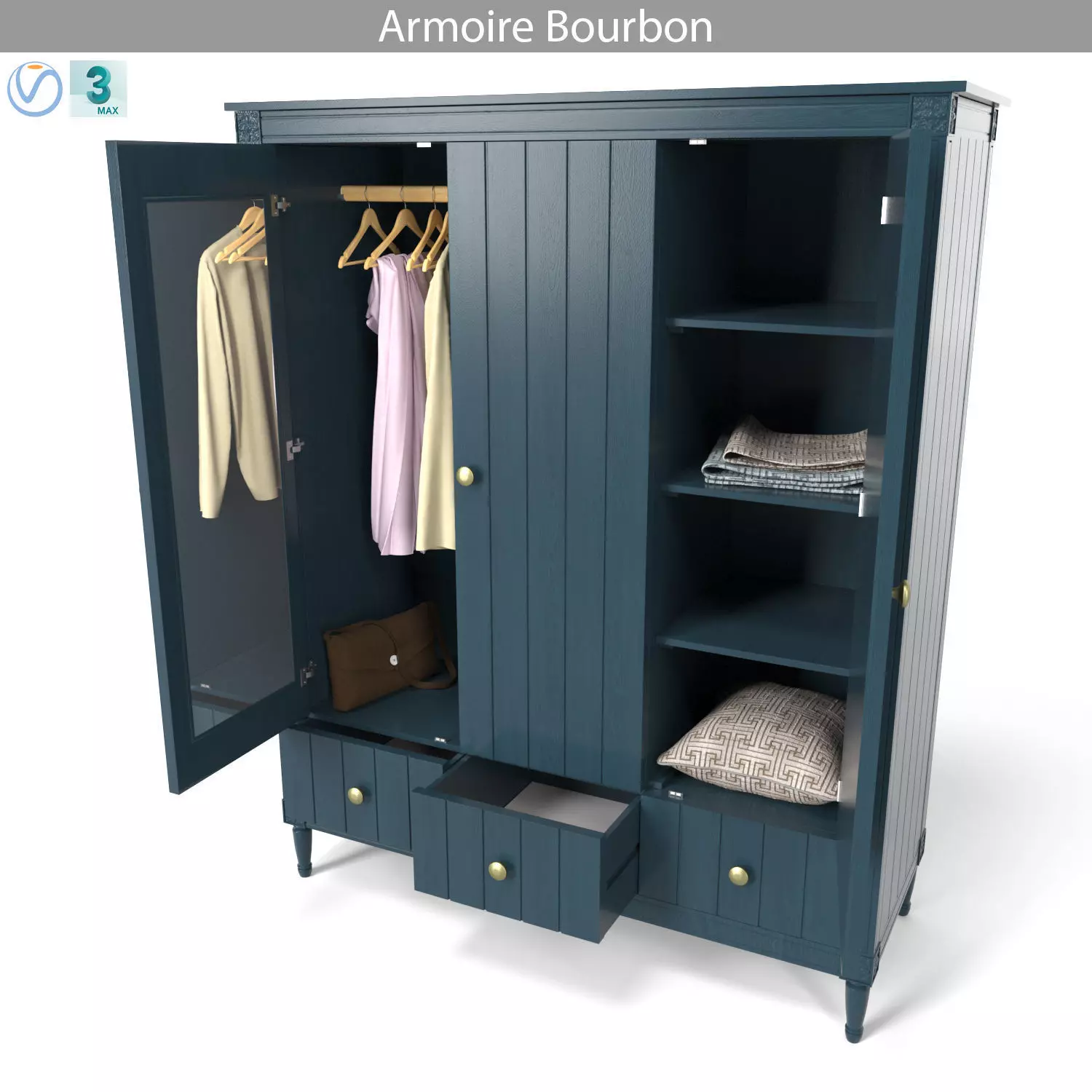 MADE Armoire Bourbon 3D model_0