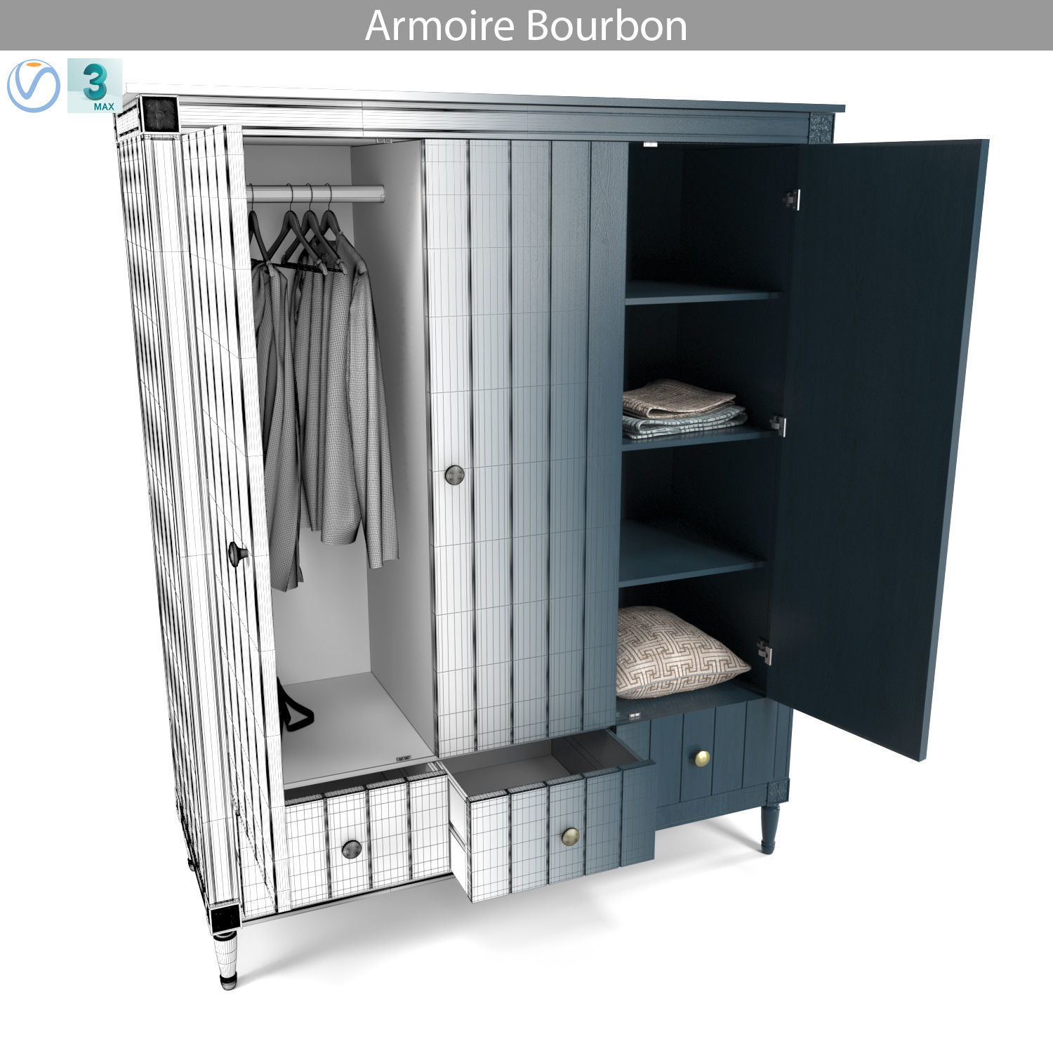 MADE Armoire Bourbon 3D model_6