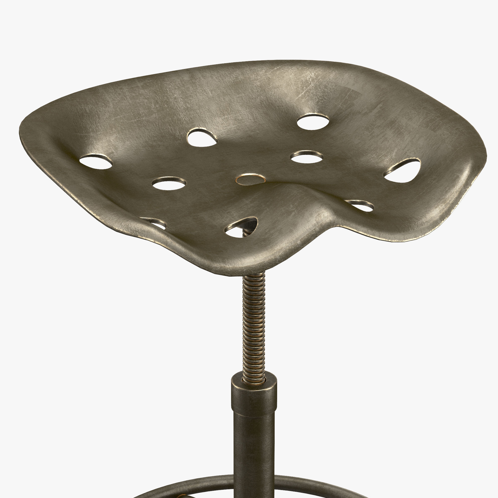 Horeca bar stool 3D model_2