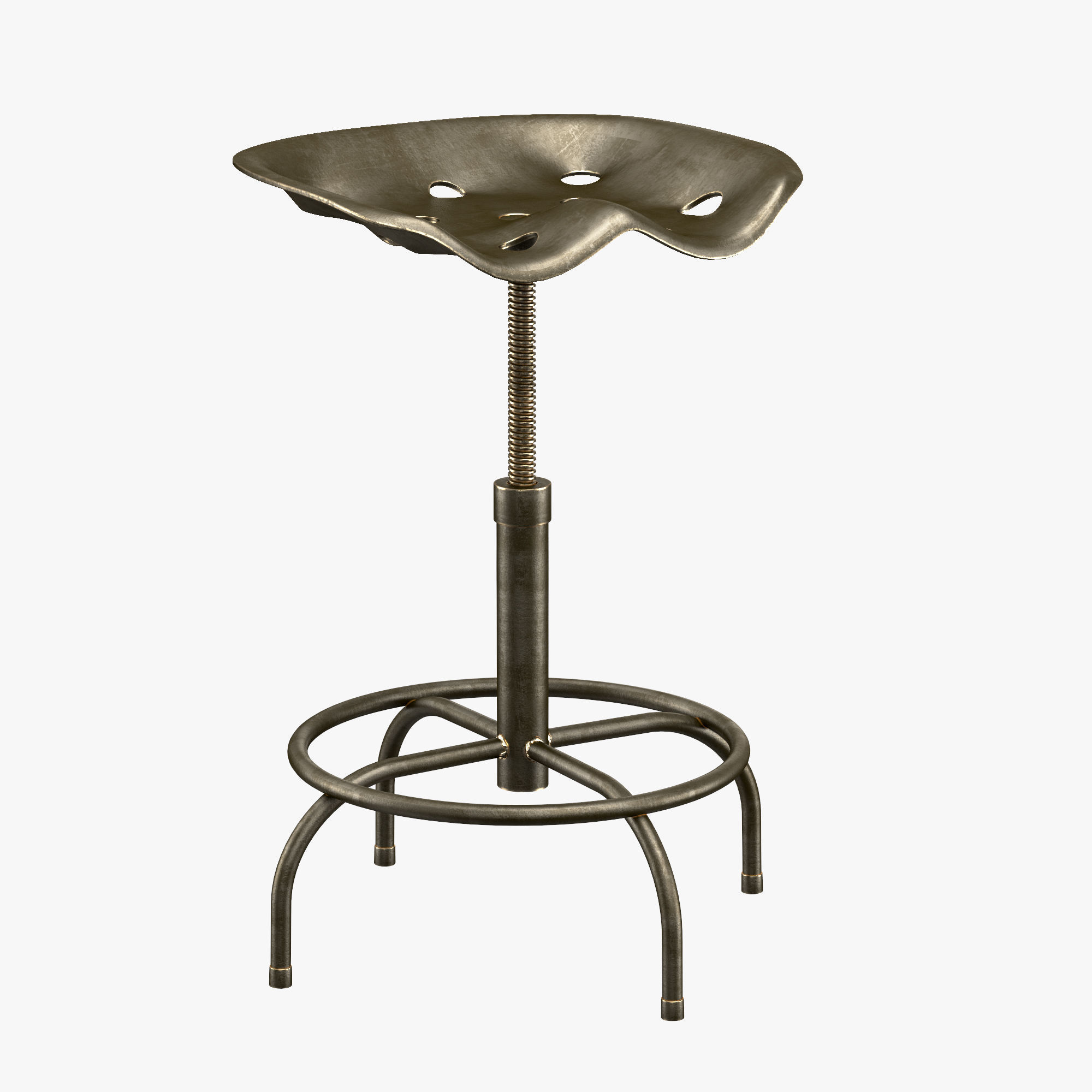 Horeca bar stool 3D model_1