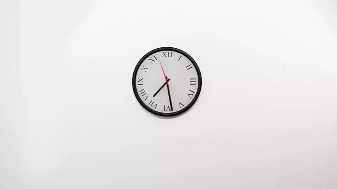 Simple Realistic Wall Clock 3