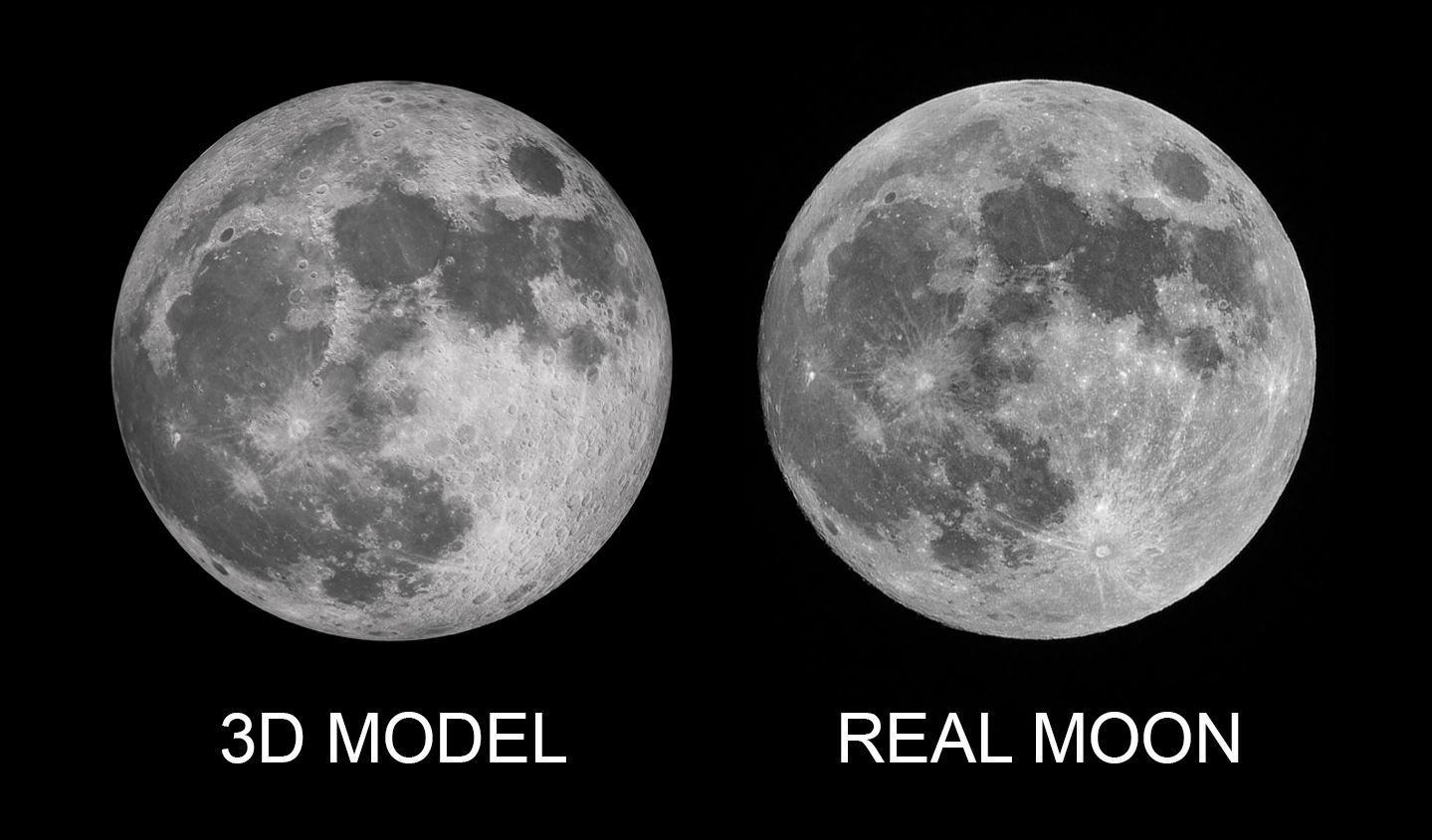 Visible face of the Moon 3D model_3