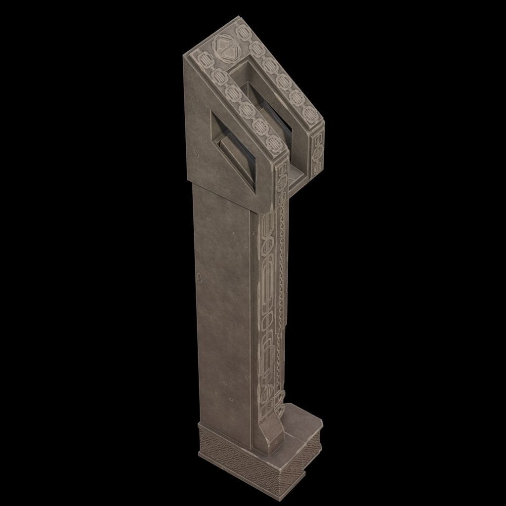fantasy column 3D model_4
