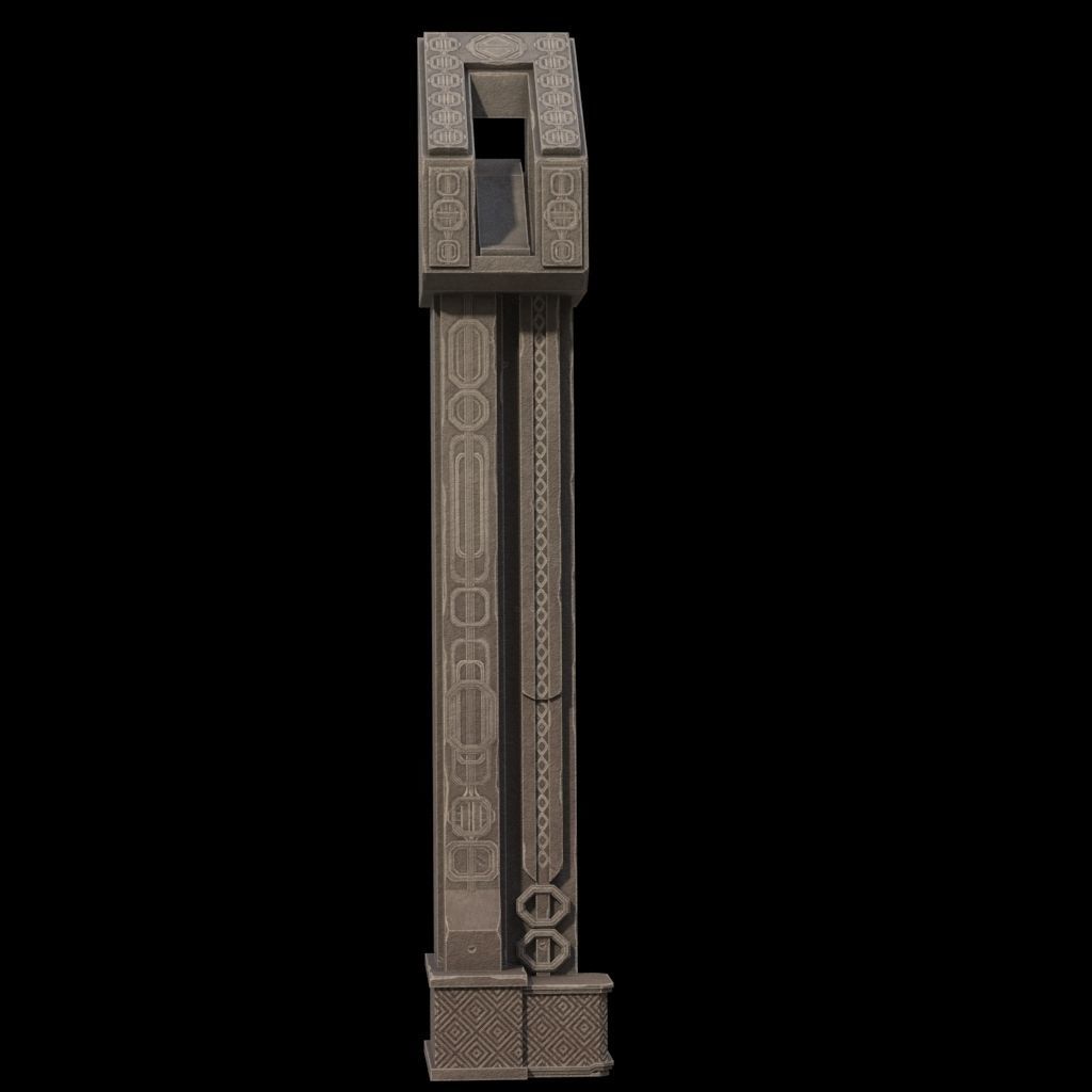 fantasy column 3D model_5