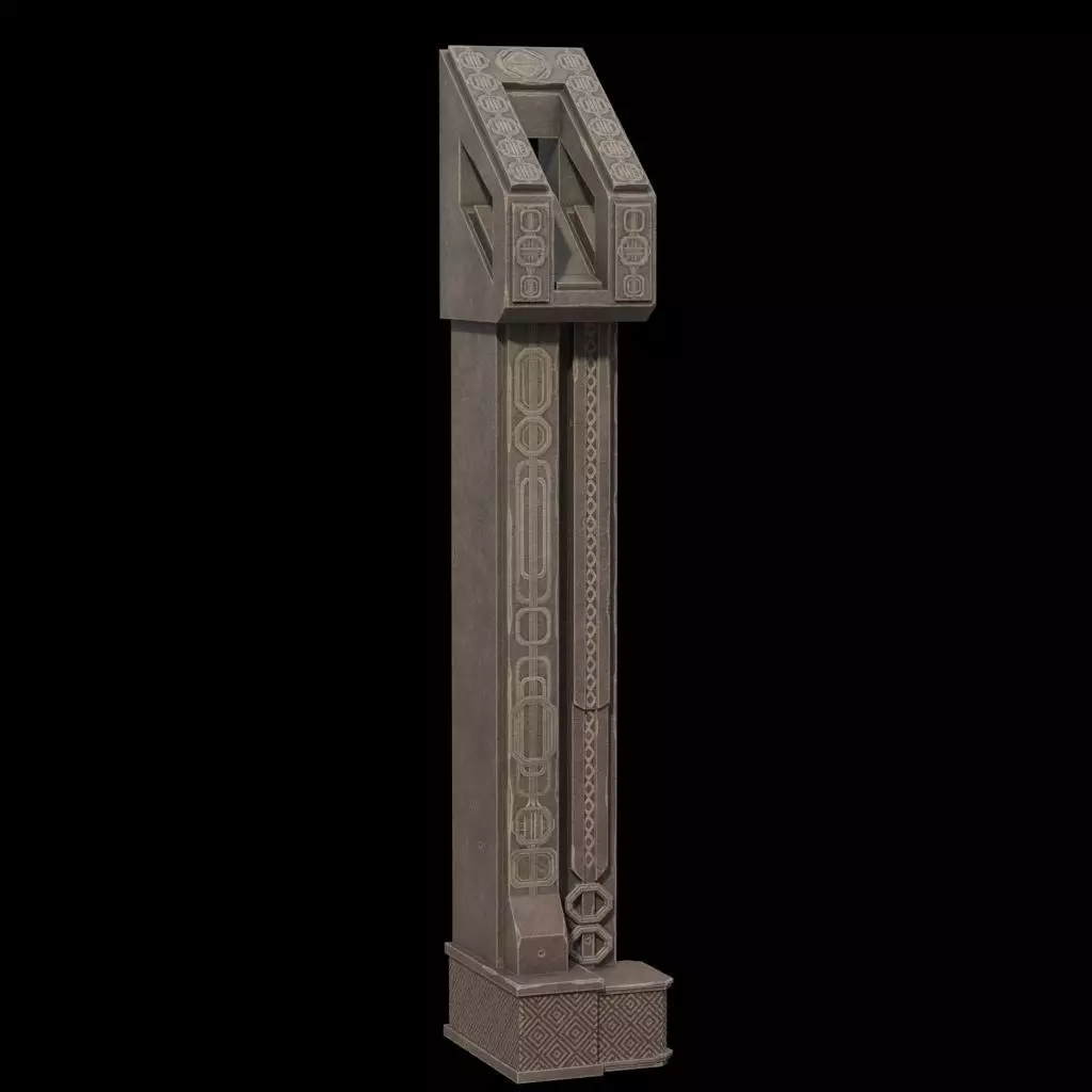 fantasy column 3D model_0