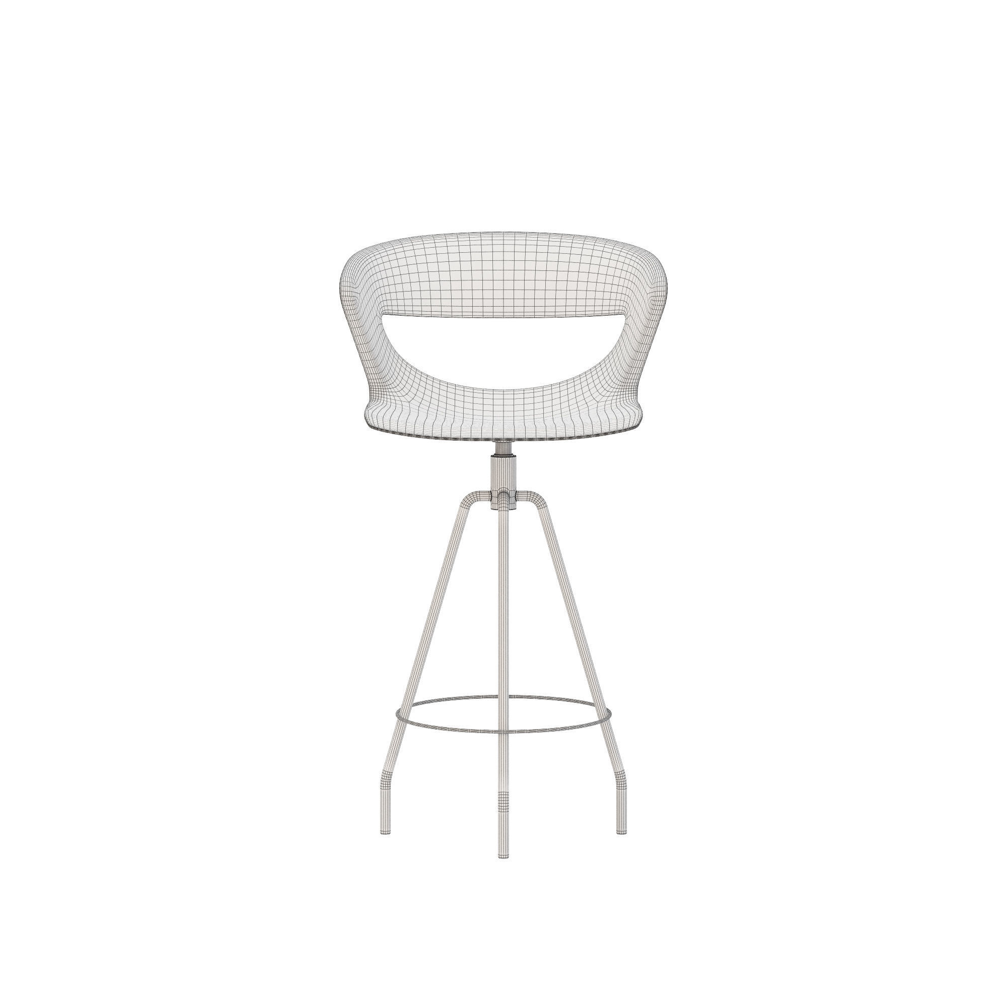 Kastel kicca stool type 4 3D model_6