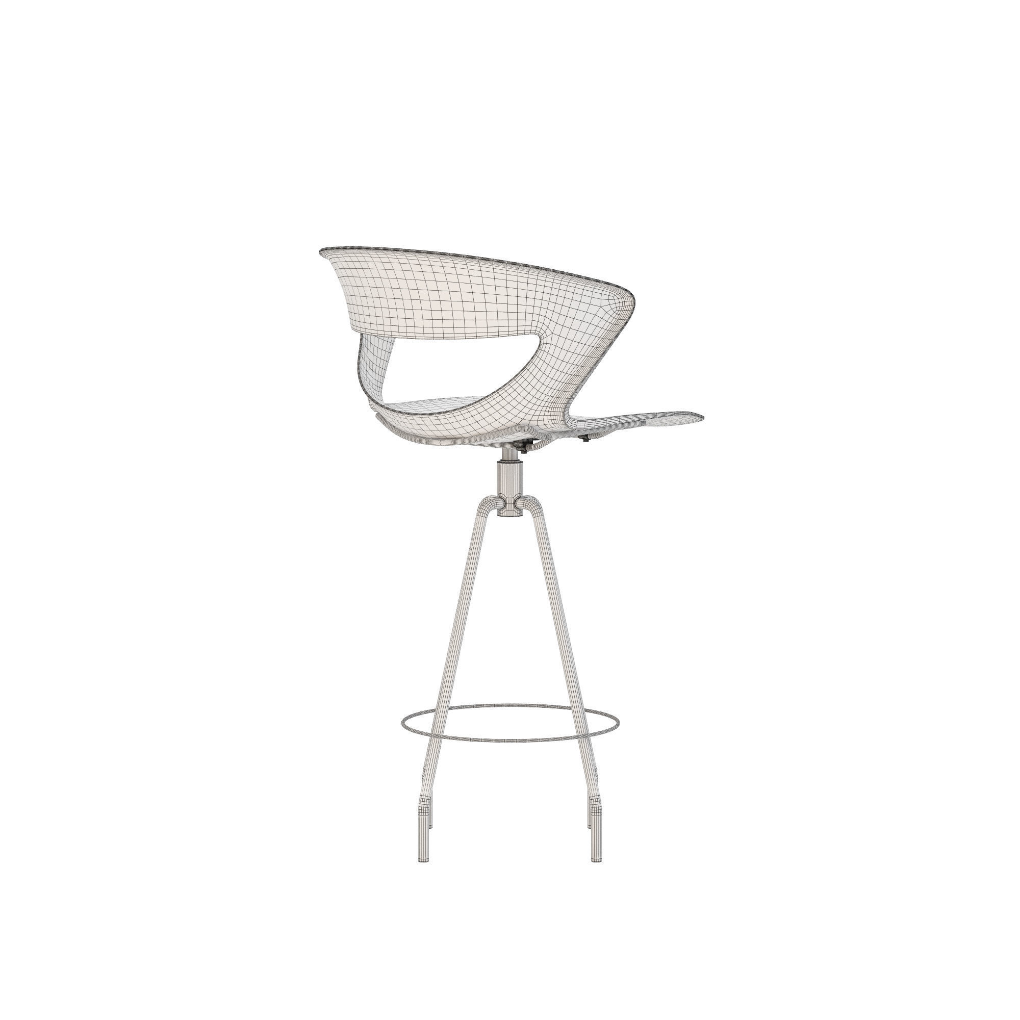 Kastel kicca stool type 4 3D model_8