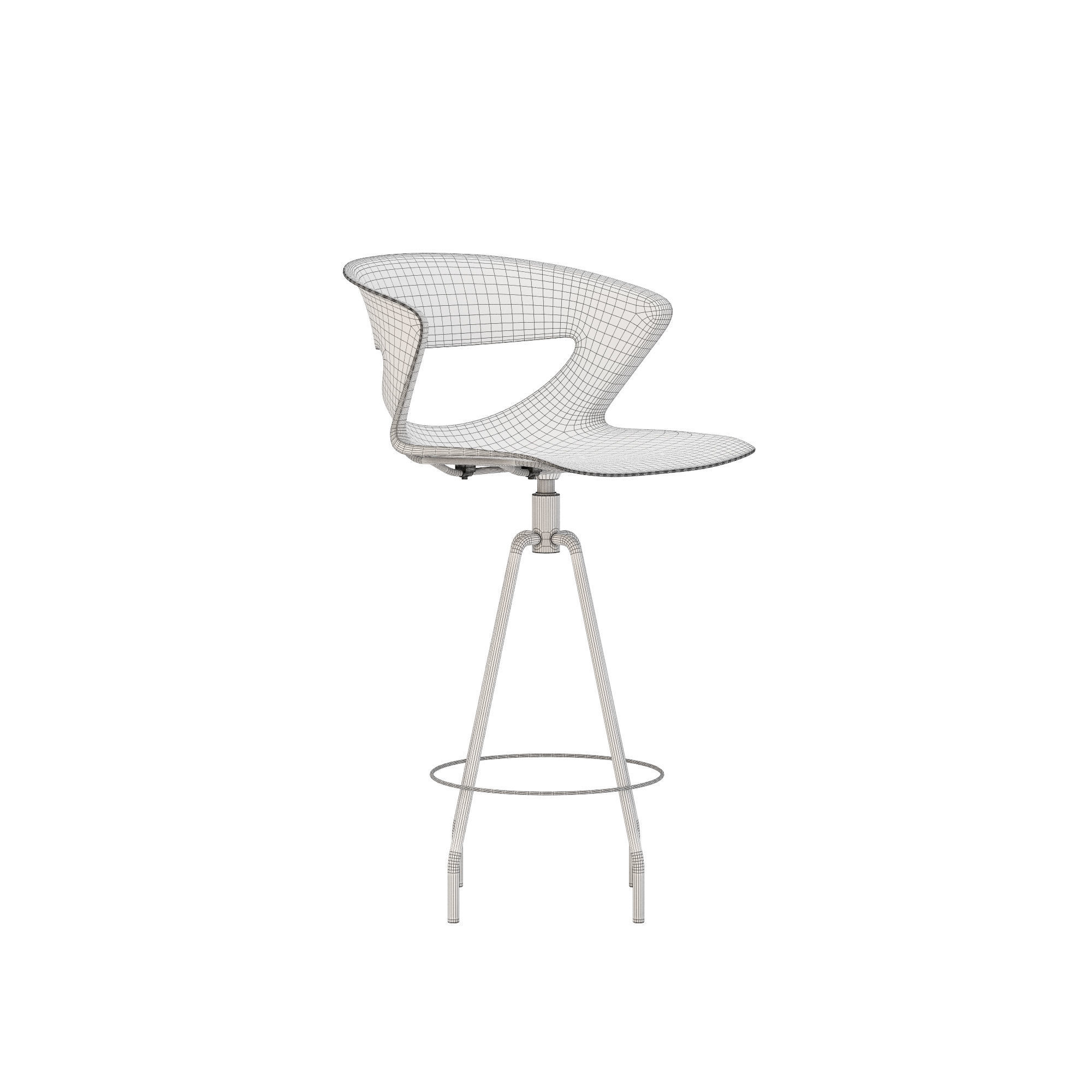 Kastel kicca stool type 4 3D model_5