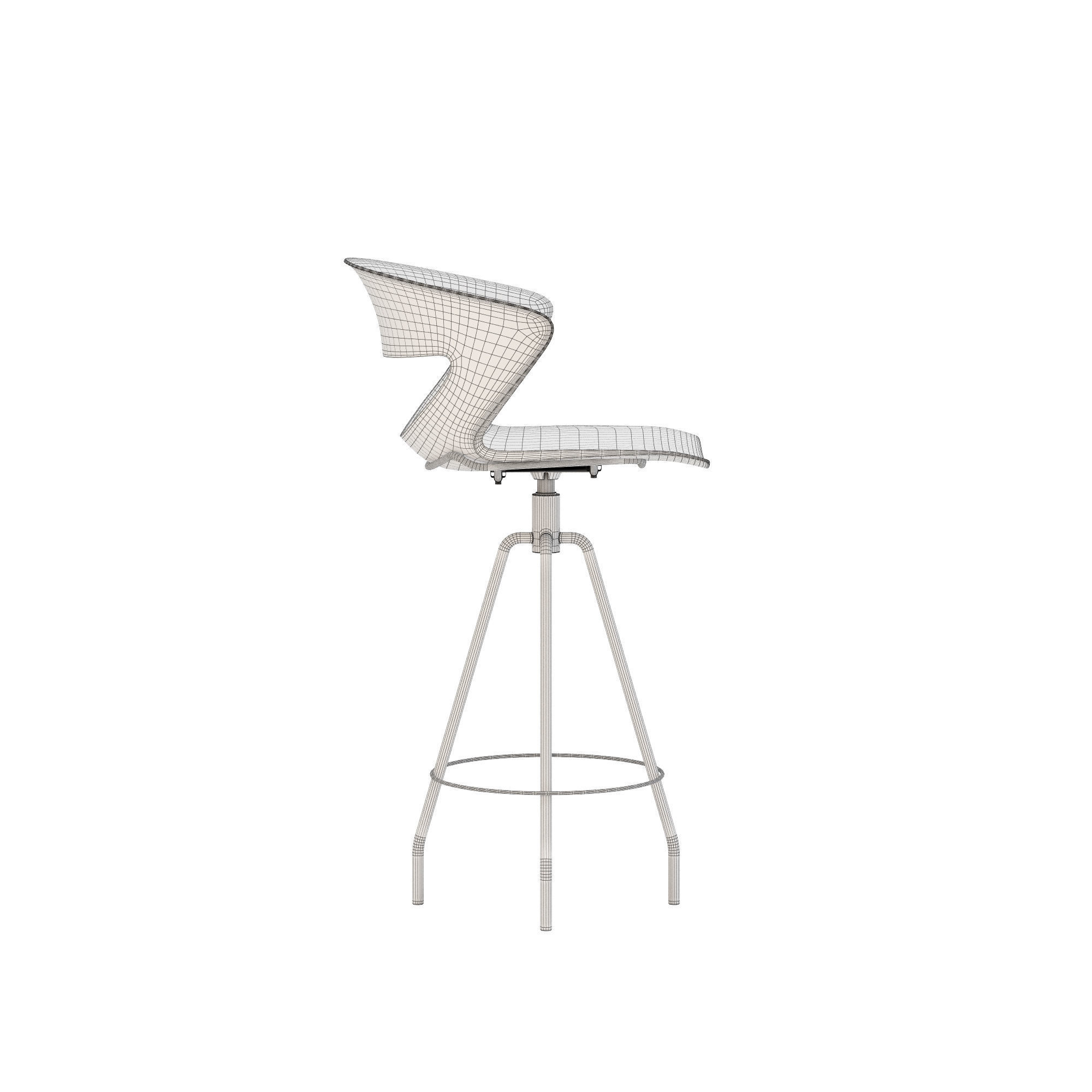 Kastel kicca stool type 4 3D model_7