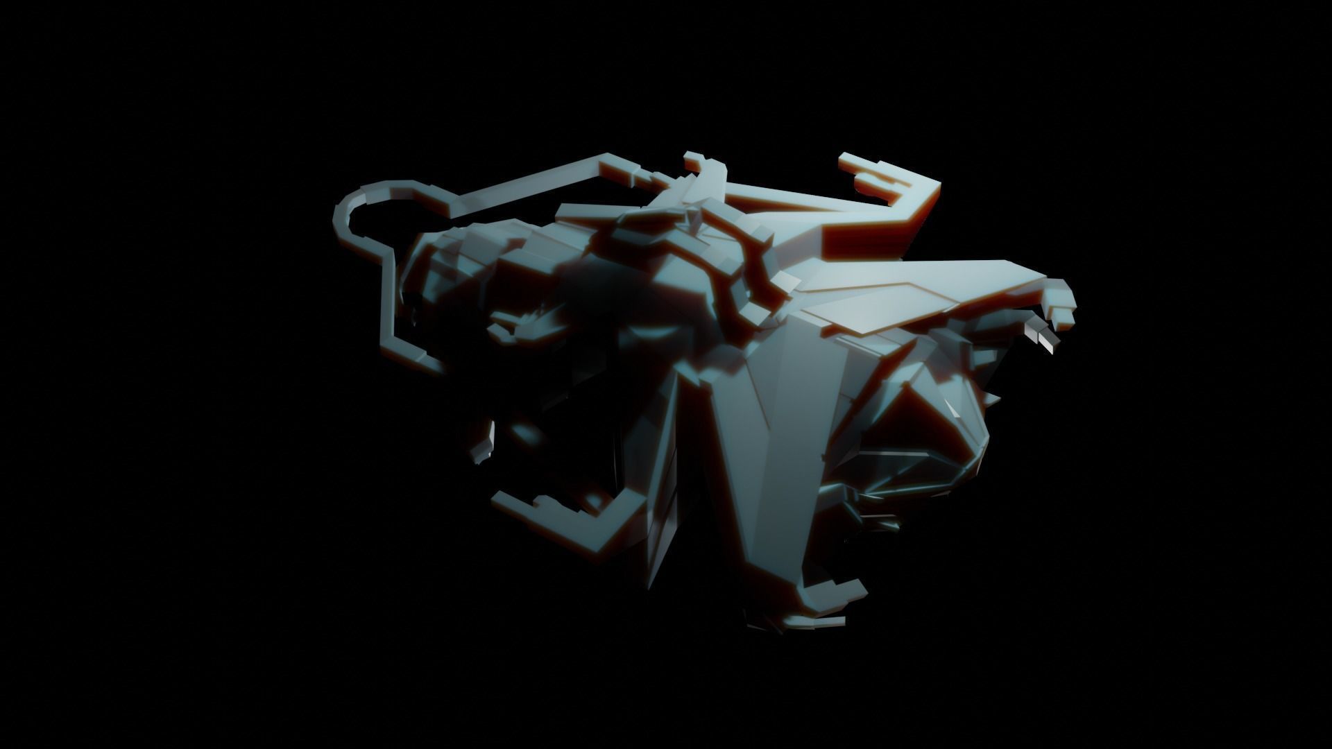 Spaceship ev2 editable model Low-poly 3D model_24