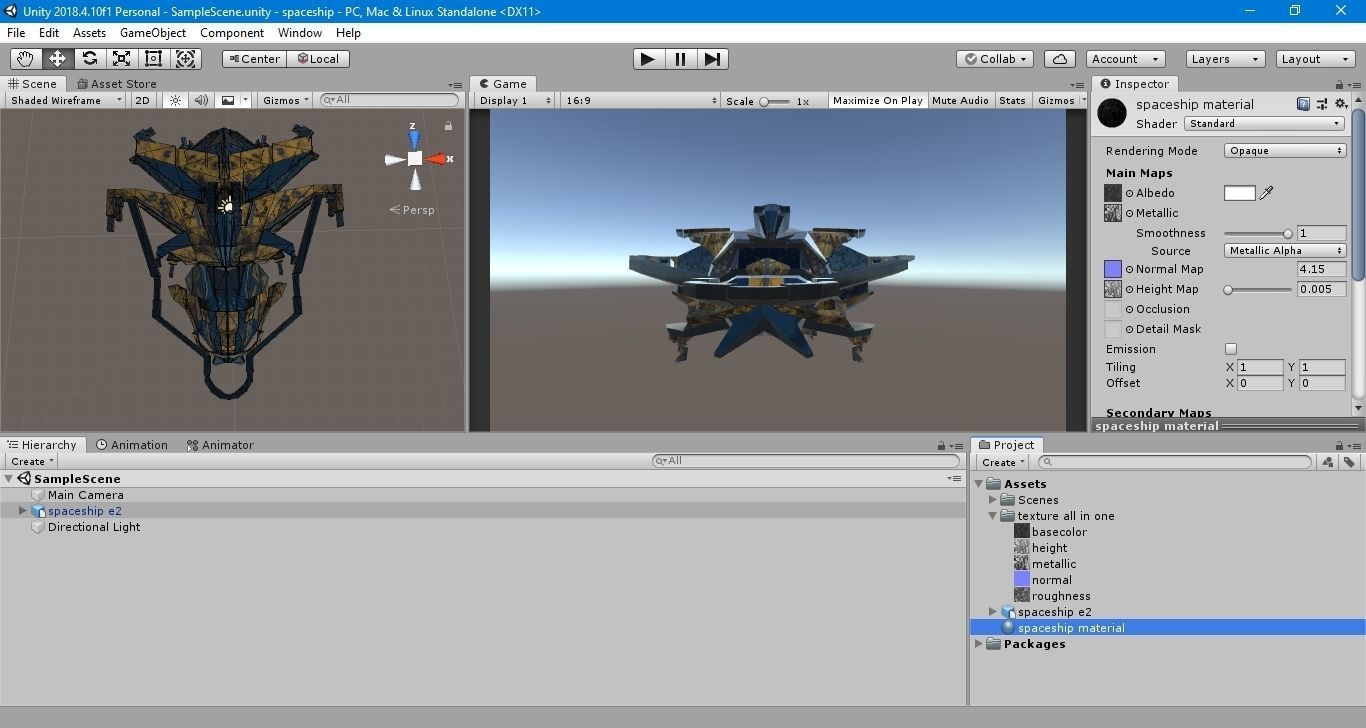 Spaceship ev2 editable model Low-poly 3D model_21