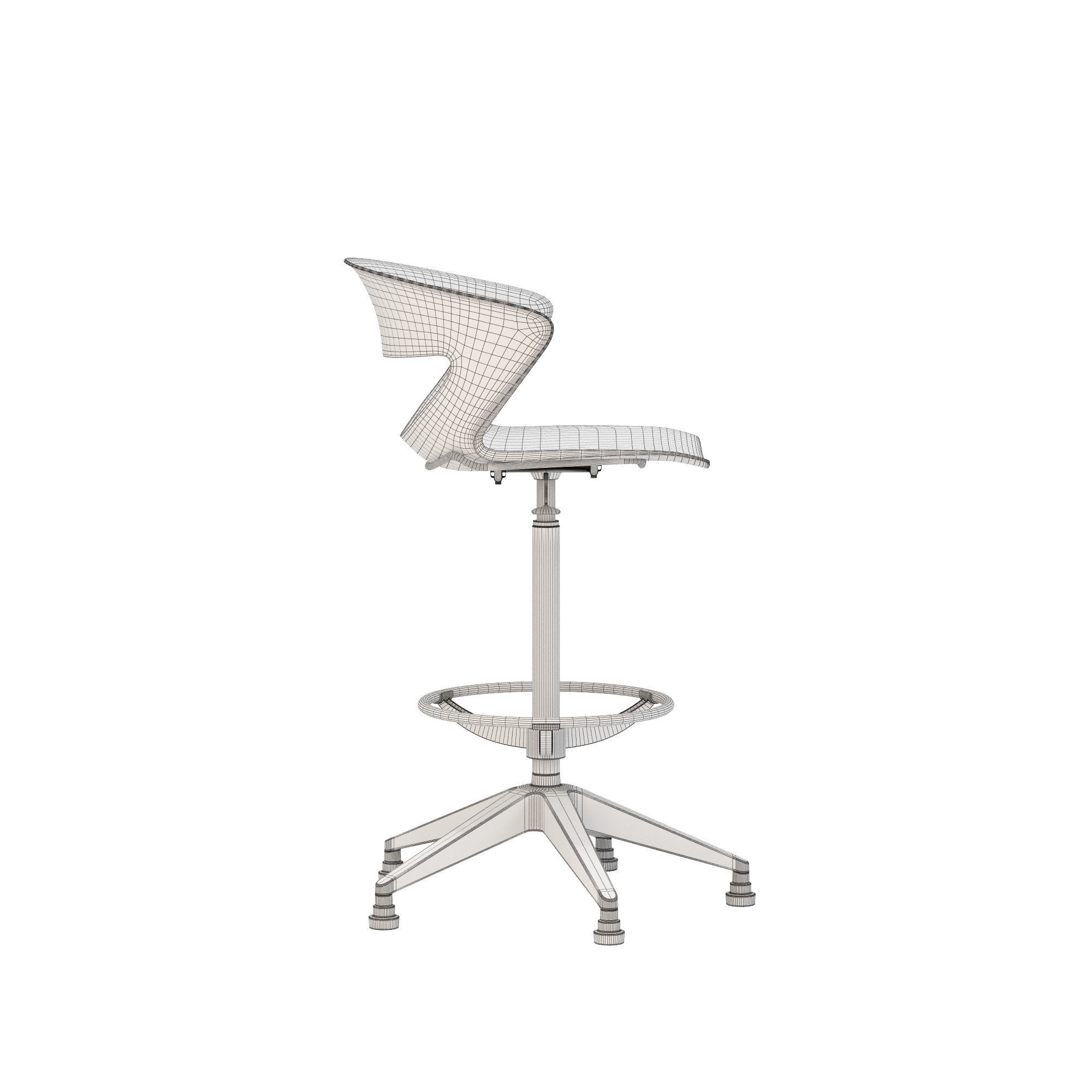 Kastel kicca stool type 5 3D model_7