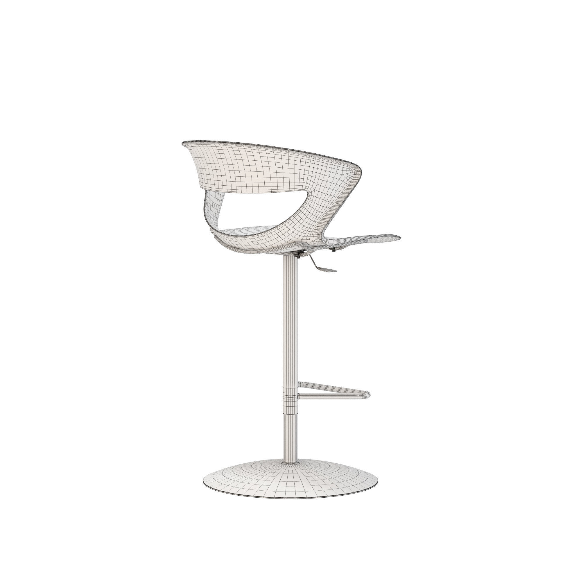 Kastel kicca stool type 6 3D model_8