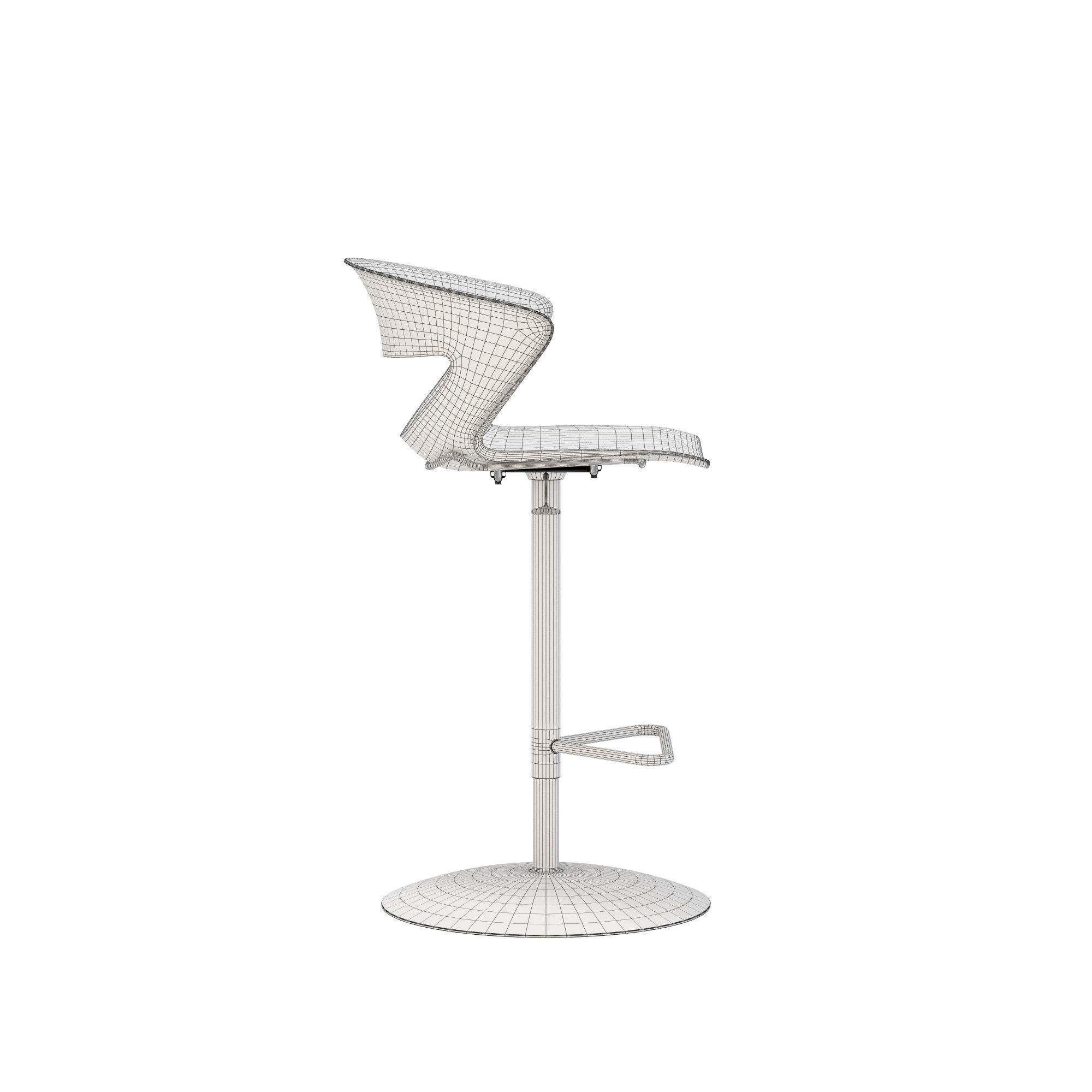 Kastel kicca stool type 6 3D model_7