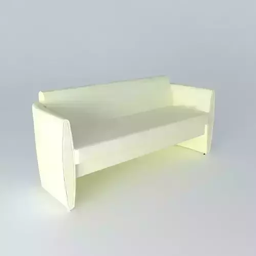 Simple light green sofa