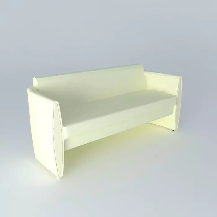 Simple light green sofa Free 3D model