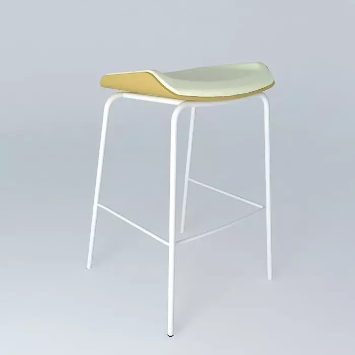 Simple stool  Free 3D model_0