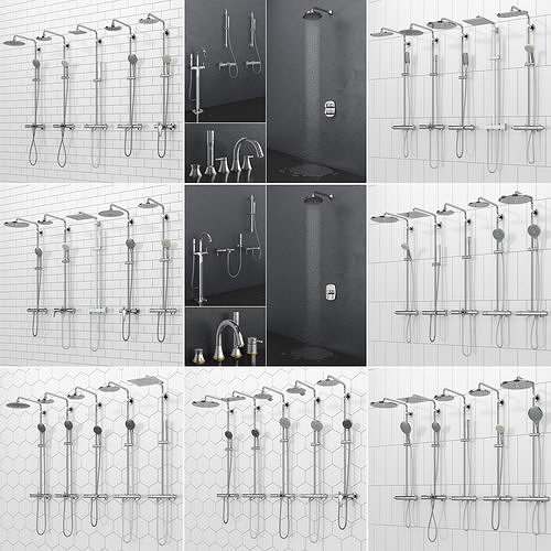 GROHE Shower System Collection 3D model