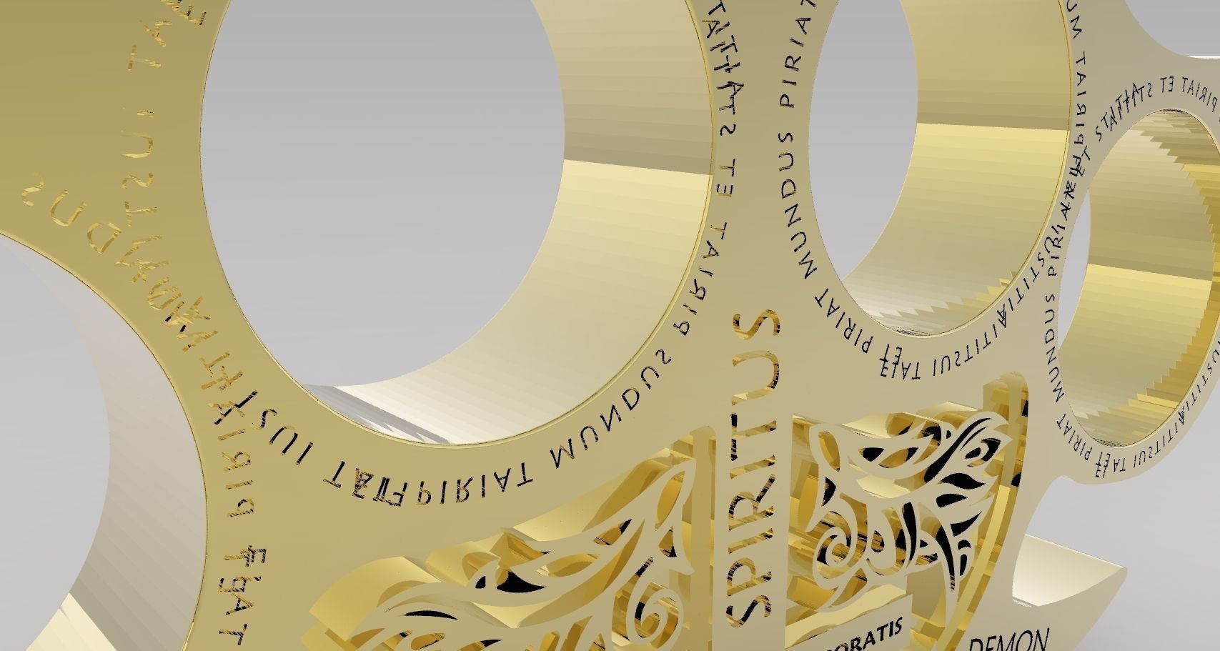 Holy Brass Knuckles 3D print model_2