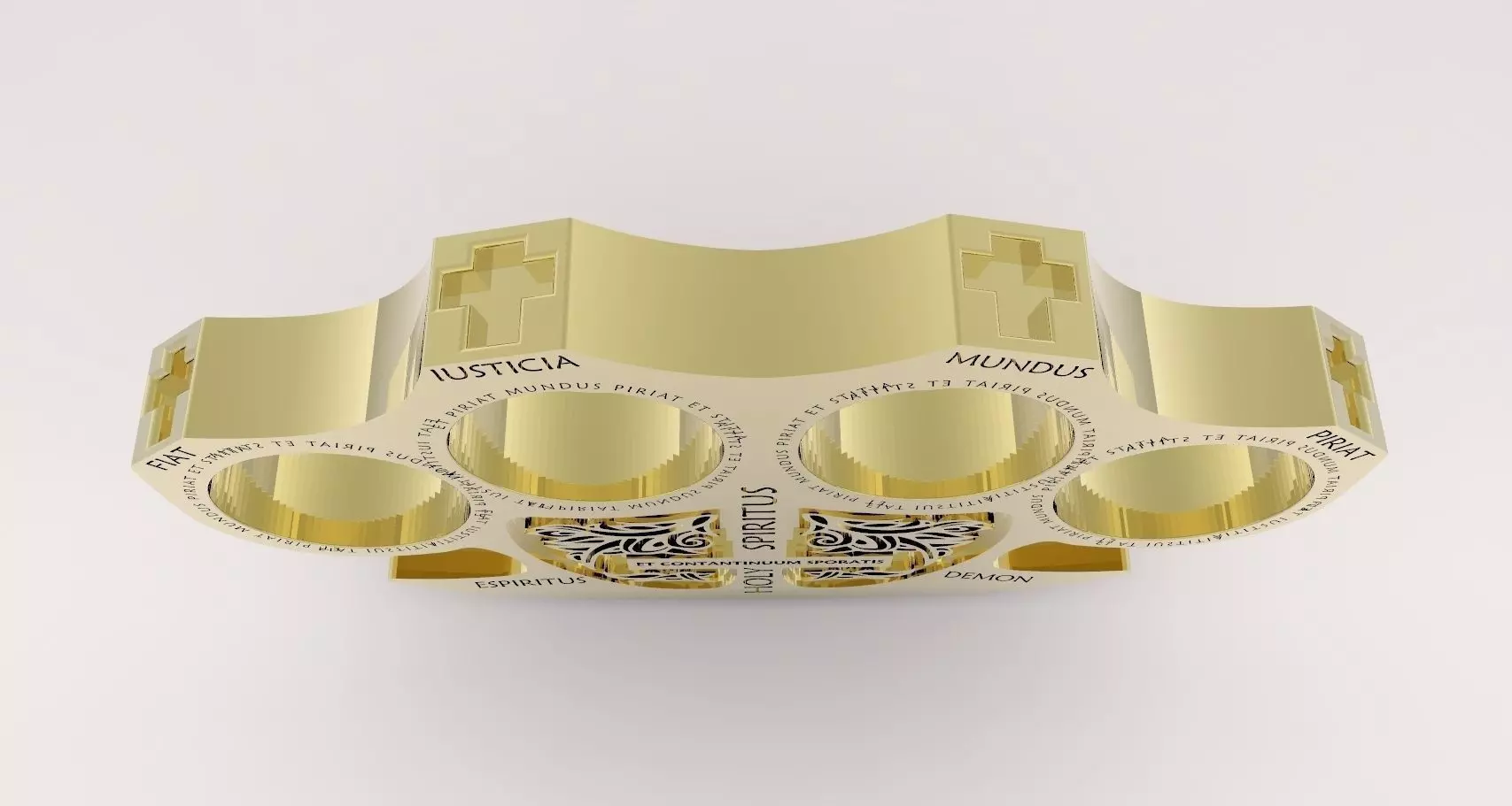 Holy Brass Knuckles 3D print model_0