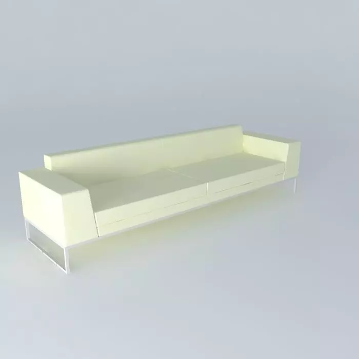 Light green sofa Free 3D model_0