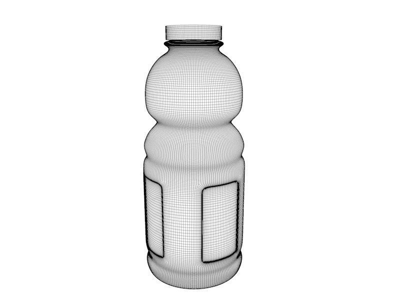 Basic Bottle  Low-poly 3D model_3