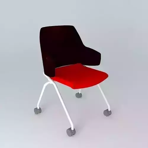 Modern red office chair