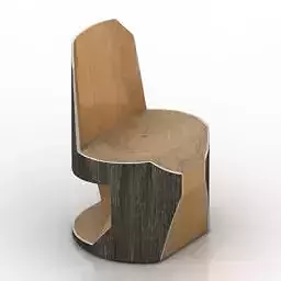 wood-chair chair made of wood and metal
