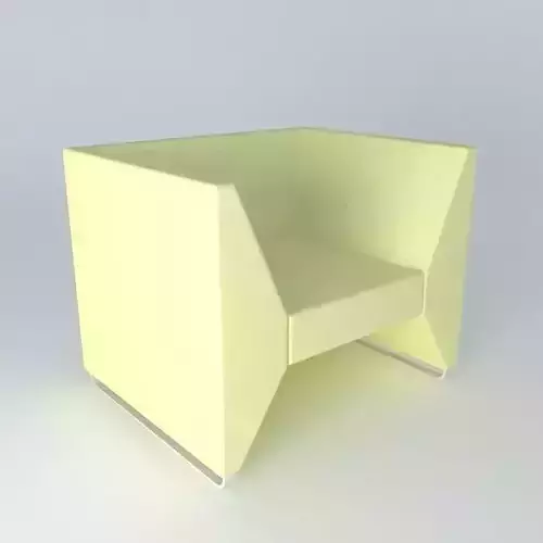 Simple light green armchair
