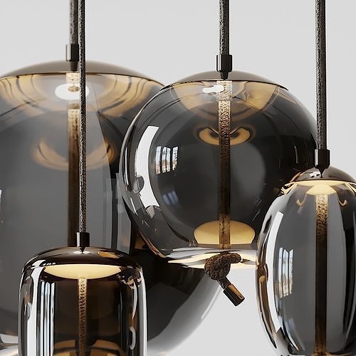 Knot Disco LED Pendant Light 3D model