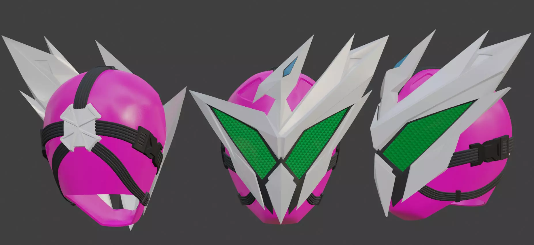 Kamen rider Jin from Zero one 3D print model_0