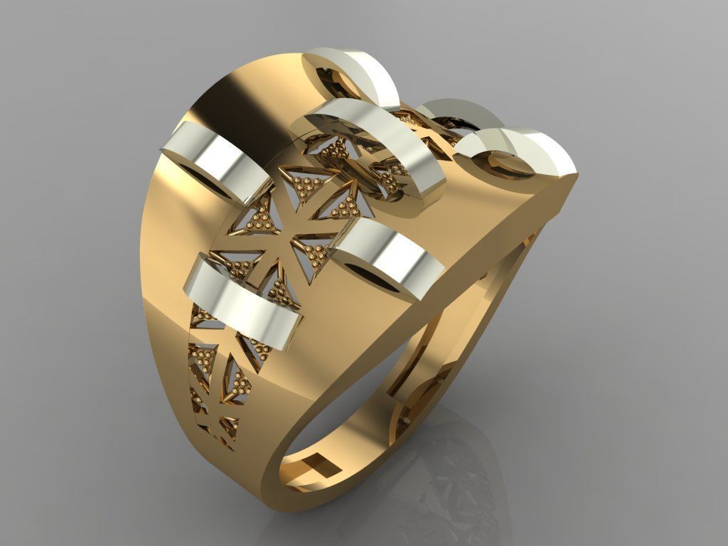 GC GOLD Y0087- Ring 3D print model 3D print model_1