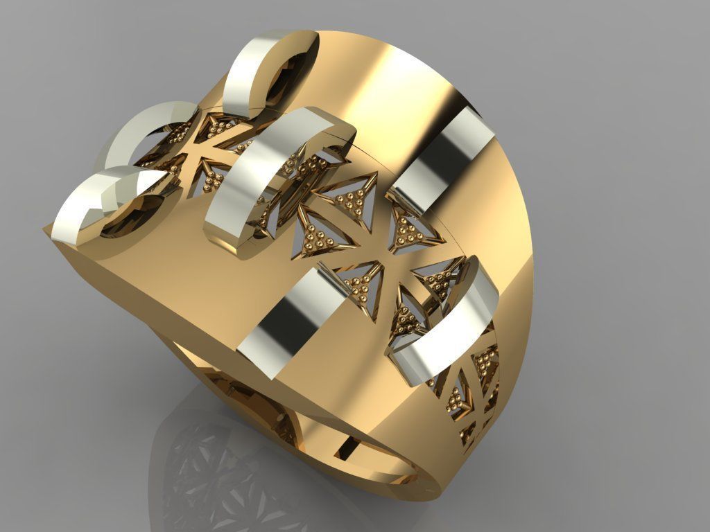 GC GOLD Y0087- Ring 3D print model 3D print model_2