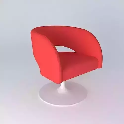 Modern red chair 