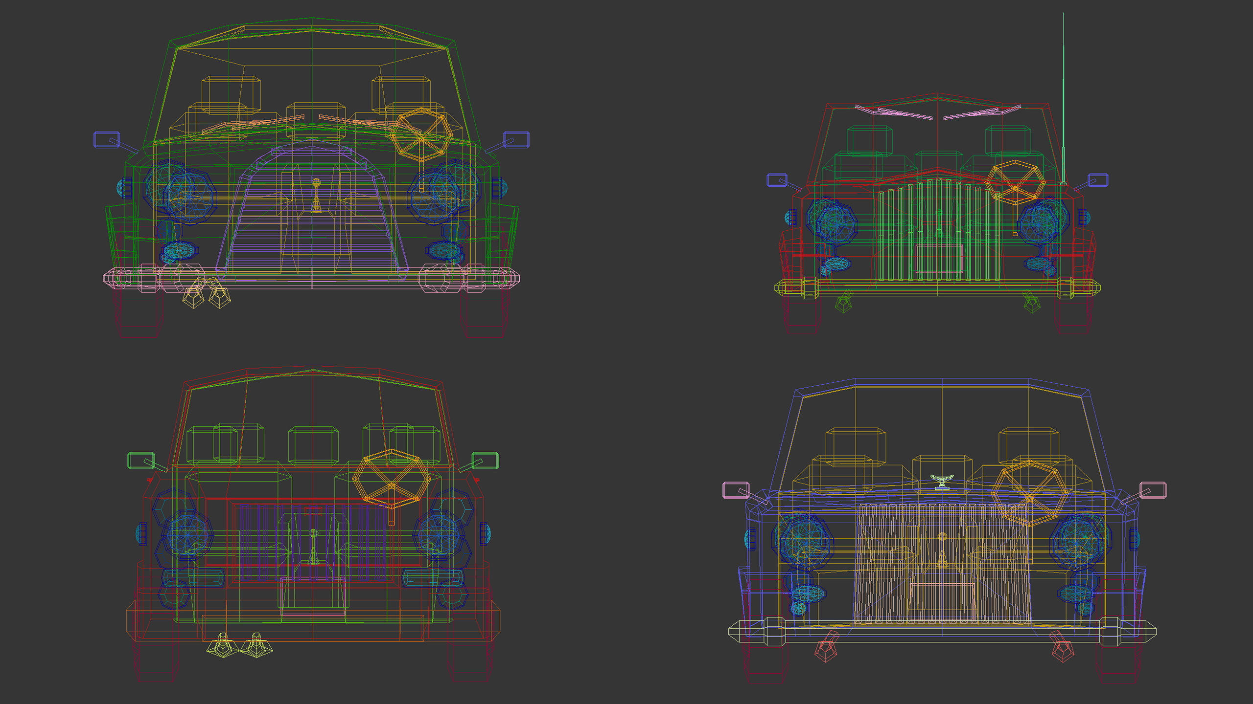 Low Poly Sedan Car Pack 02 3D Model Collection_18