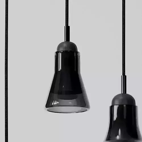 Shadow Large Pendants - Black and White