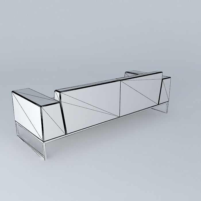 Modern sofa Free 3D model_4