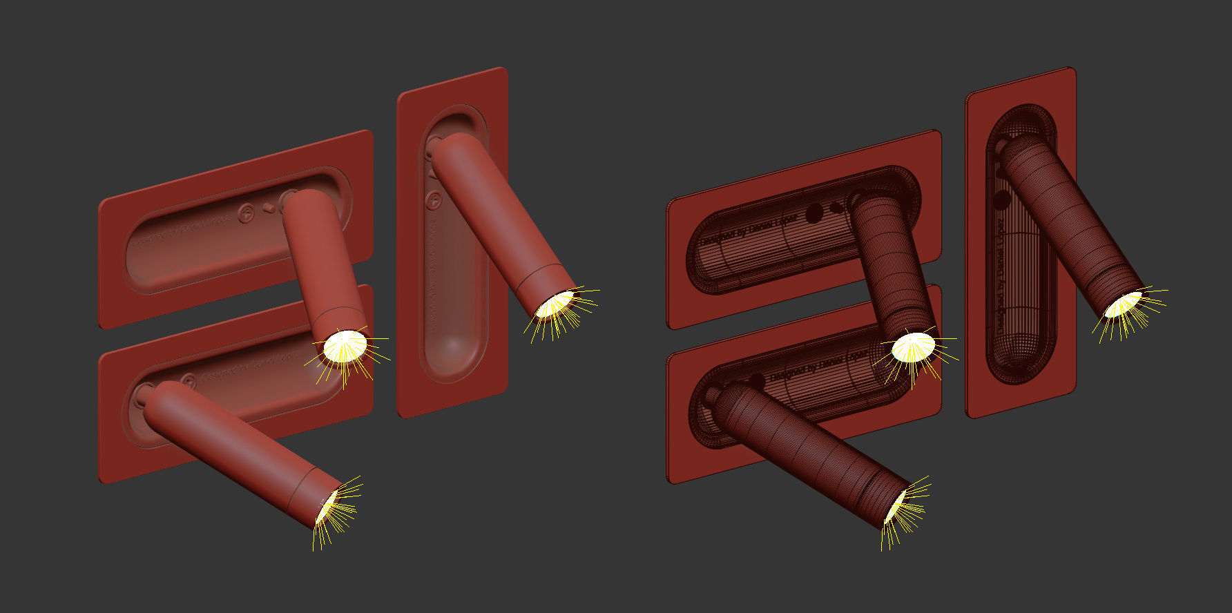 Ledtube Wall Lights 3D model_3