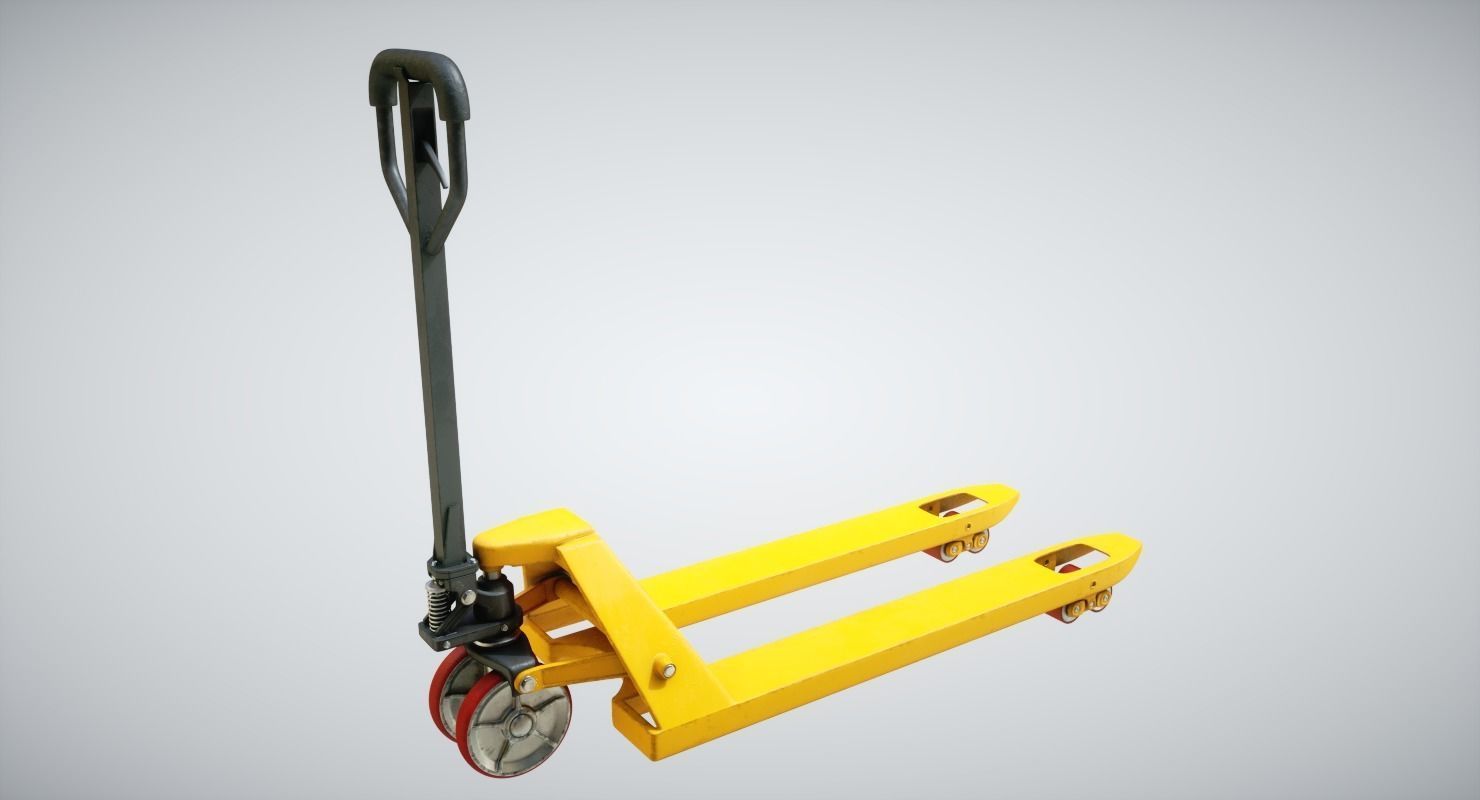 Underground Factory Corridor Low-poly 3D model_12