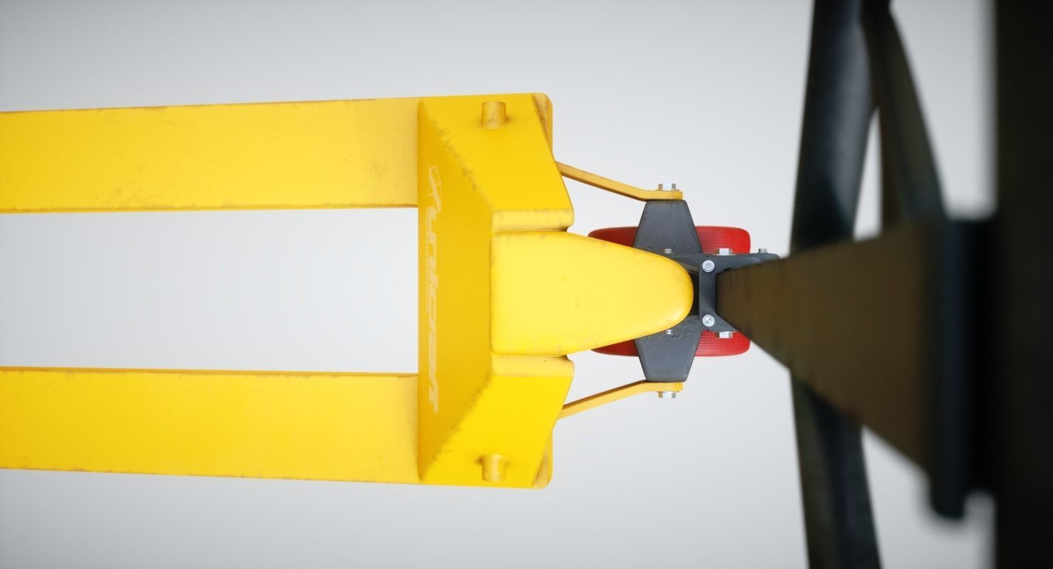 Underground Factory Corridor Low-poly 3D model_4