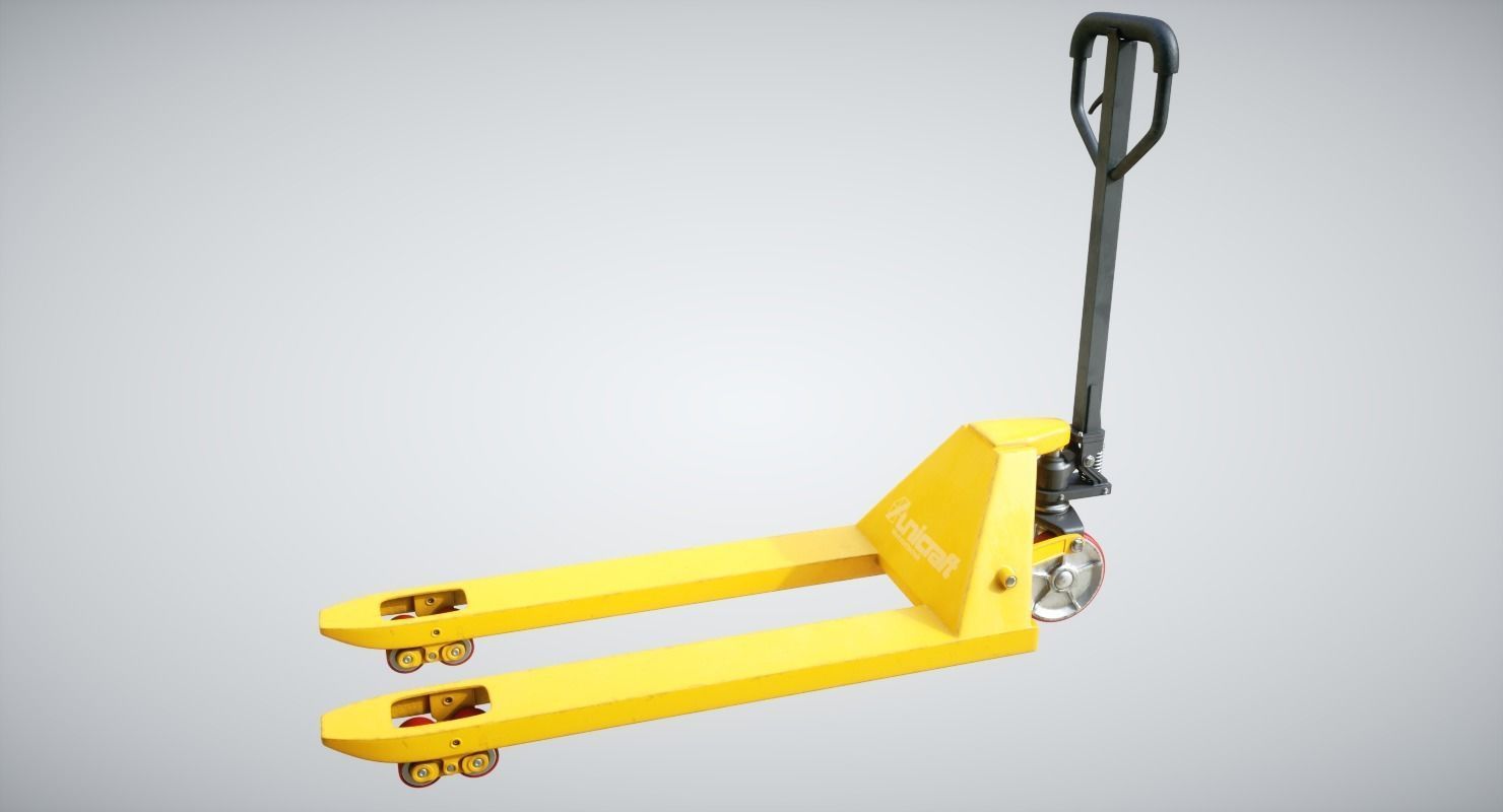 Underground Factory Corridor Low-poly 3D model_8