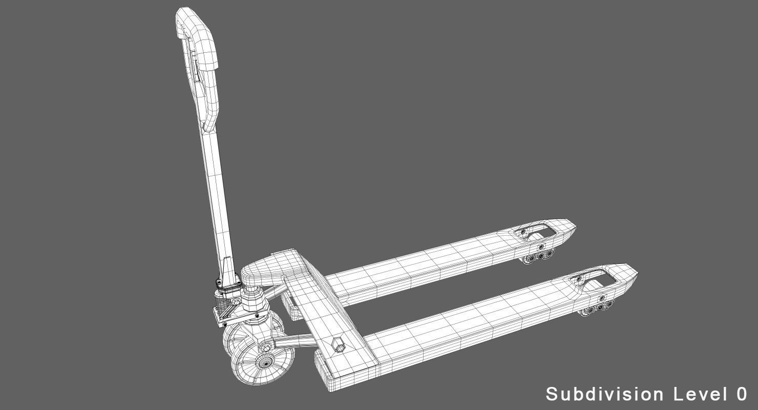 Underground Factory Corridor Low-poly 3D model_15