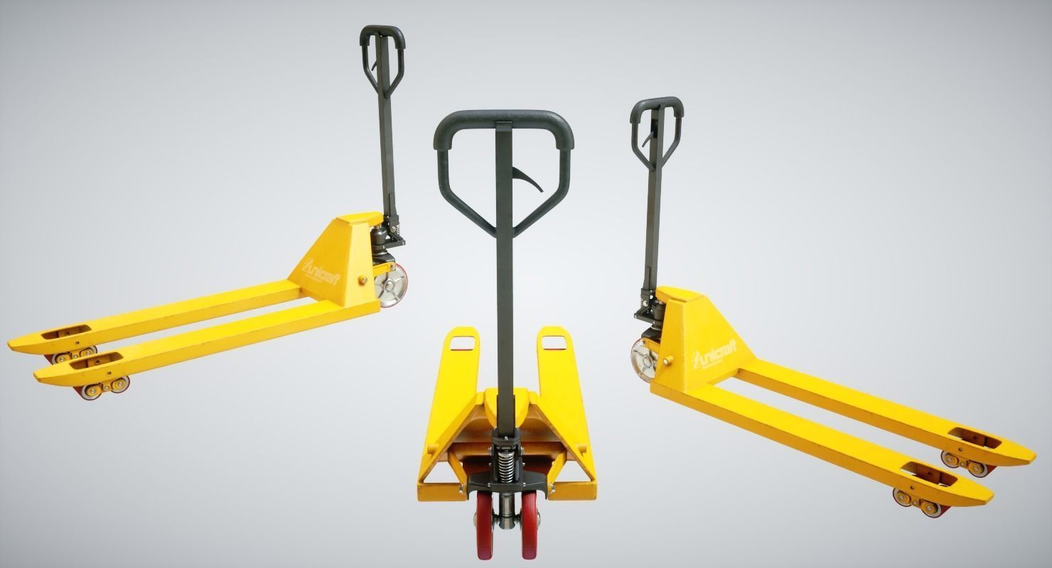 Underground Factory Corridor Low-poly 3D model_7