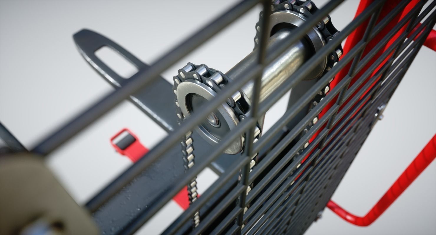 Underground Factory Corridor Low-poly 3D model_3